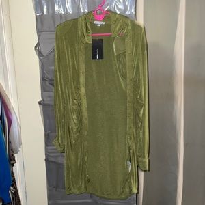 Velvet green fashion nova dress
